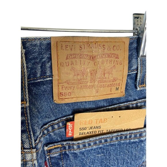 NWT Dead-Stock Y2K Vintage Levi's 550 Jeans 28” Waist Tapered Leg 100% Cotton-sz - Picture 3 of 10